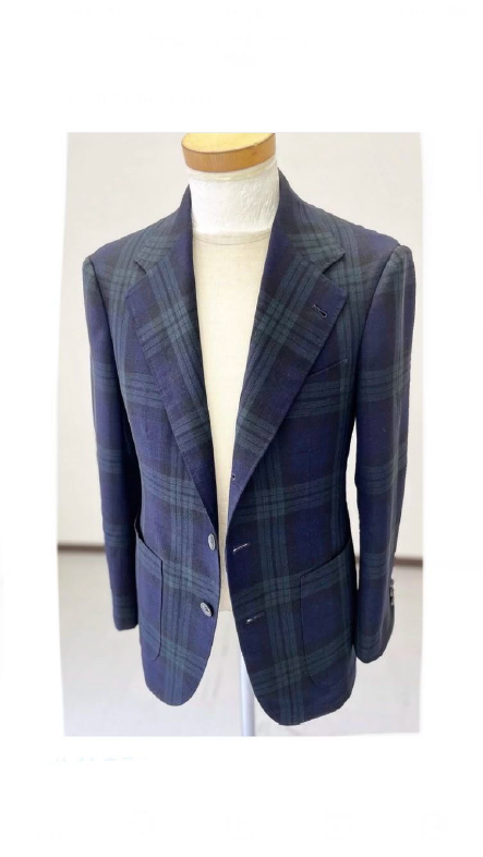 sports jacket single-breasted jacket in merinowool (Fox air)の写真(フロント)